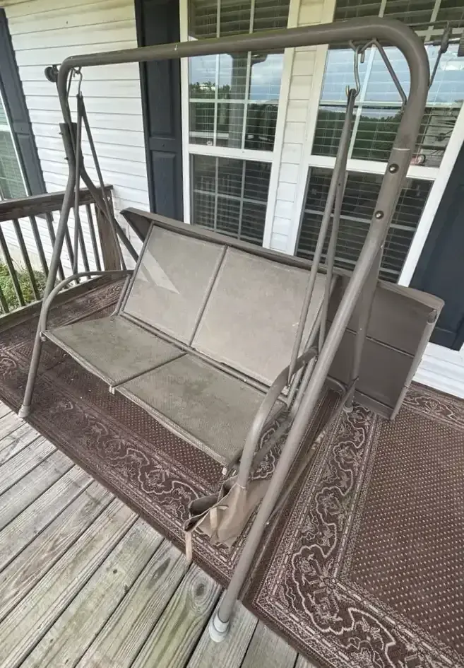 Outdoor Patio Swing With Canopy