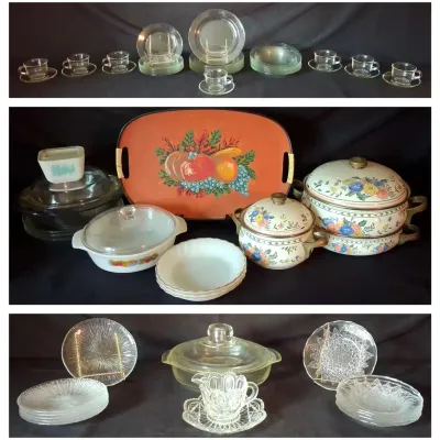Pyrex, Anchor Hocking & Glass Kitchenware