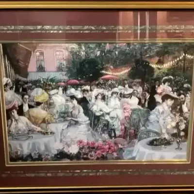 Pierre-Georges Jeanniot “Le Dîner à l'Hôtel Ritz” Framed Print