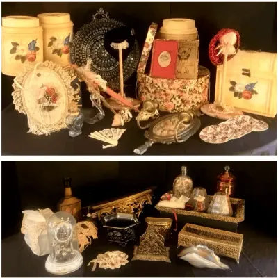 Floral, Gold & Lace Feminine Decor