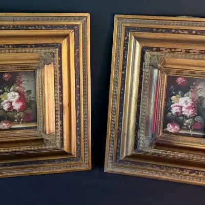Floral Art Hidden Key Cabinets