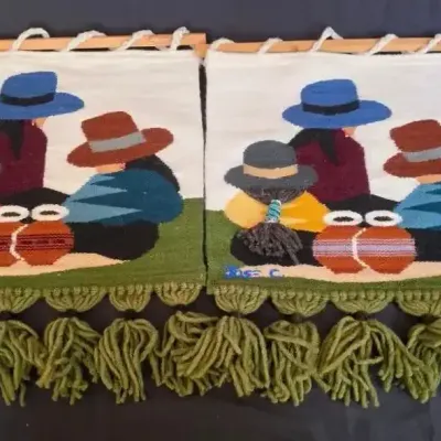 Vintage Handwoven Peruvian Tapestries 