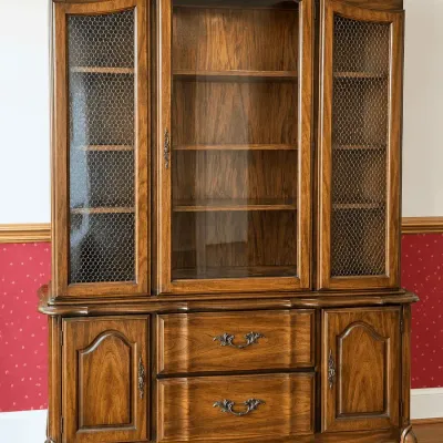 Vintage French Provincial-style China Cabinet