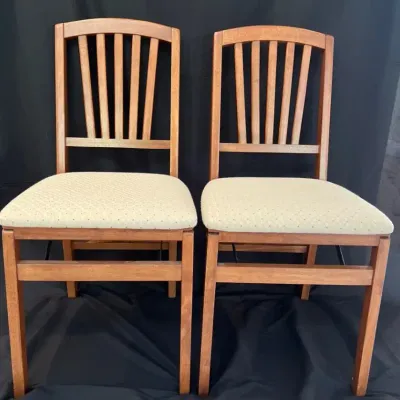 Stakmore Wood Folding Chairs (2)