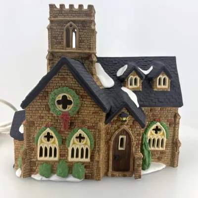 Dept 56 Dickens’ Village Knottinghill Church Hand-Painted Porcelain