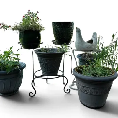 Ceramic Pots, Plant Stands, & More