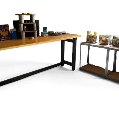 Wooden Workbench w/ Mystery Hardware 