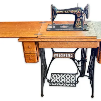 Antique Singer Sewing Machine Table