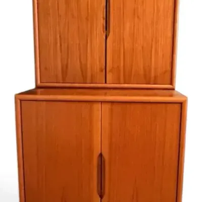 MCM-Inspired Storage Cabinets (2 Pieces)