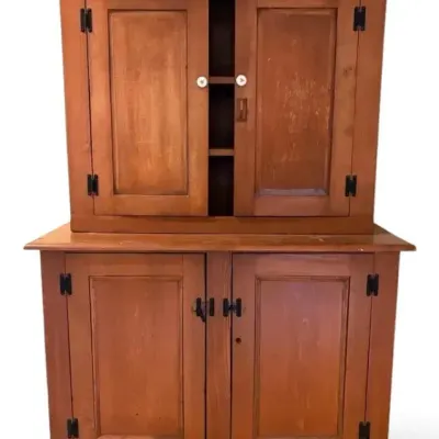 2 Piece Antique Hutch & Cabinet 