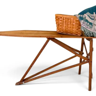 Antique Ironing Board & Accessories 