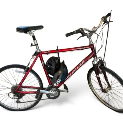 Red Specialized Expedition Bike w/ Helmet Pair