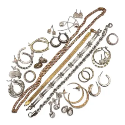 Mixed Metals Costume Jewelry