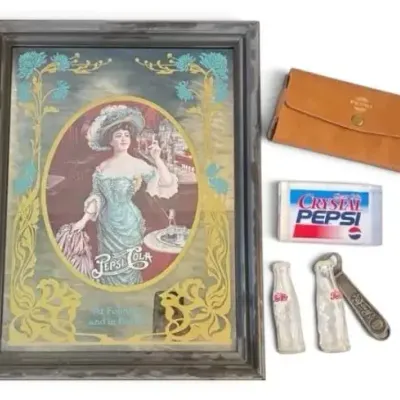 Vintage Pepsi-Cola Pub Mirror & More 