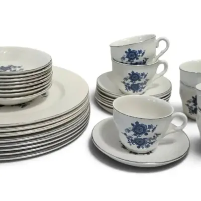 Enoch Wedgwood England "Royal Blue Ironstone" Dish Set - 31 Pieces
