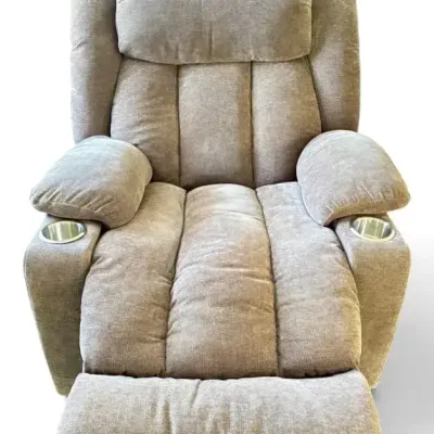Houston Upholstered Power Lift Recliner w/ Massage 