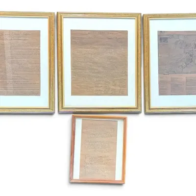 Framed Reproduction Historical Documents of The United States 