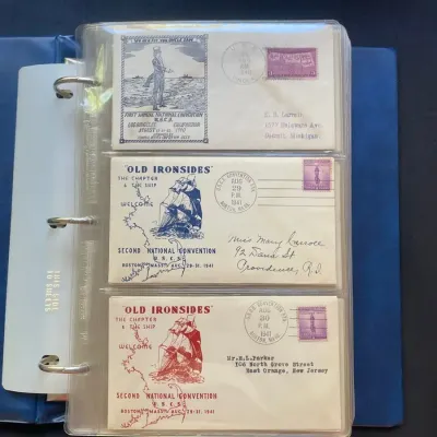 Universal Ship Cancellation Society (USCS) Convention Cover Collection – 1940s–1990s – Naval Postal 