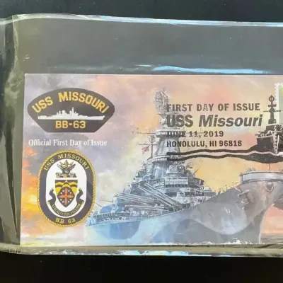 USS Missouri BB-63 & U.S. Navy First Day Cover Collection – WWII, Pearl Harbor, Naval History
