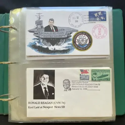 Ronald Reagan First Day Cover & Commemorative Postal Collection – USS Ronald Reagan CVN-76, 100th Bi