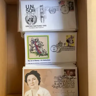Large Collection of U.S. First Day Covers & Commemorative Covers – Disney, United Nations, Flags & M