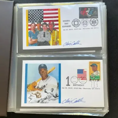 Large 2019 U.S. Commemorative & Philatelic Event Cover Collection – Space, Sports, Music, First Resp