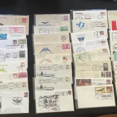 Large Collection of U.S. Navy, Submarine & Military Postal Covers – USS Launching, Commissioning, Me