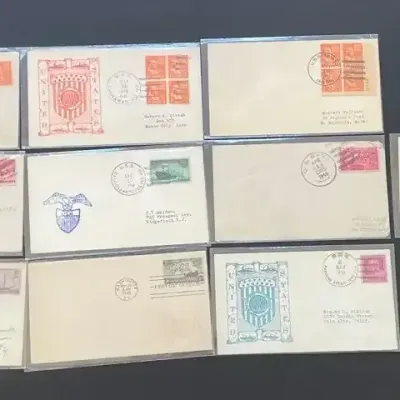 Vintage 1940s U.S. Postal History Covers – Navy, Military, Commemorative & First Day Issues