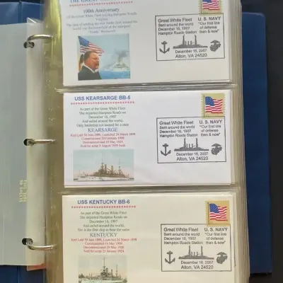 Great White Fleet Centennial Commemorative Cover Collection – 100th Anniversary Naval History Album