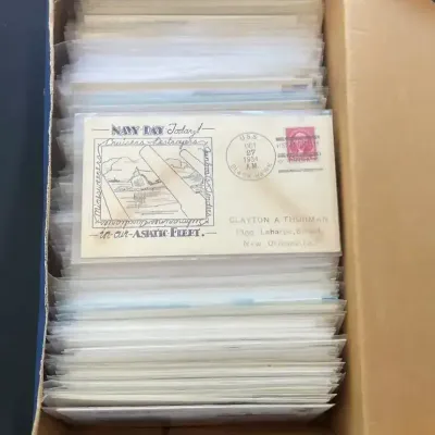 Large U.S. Navy & Military Postal History Box Lot – WWII, USS Enterprise, Navy Day, Ship Cancels & C