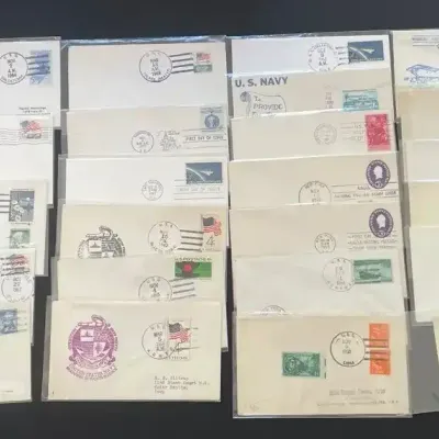 1950s–1960s U.S. Navy Postal History Cover Collection – Ship Cancels, Commissioning, Navy Day & Firs