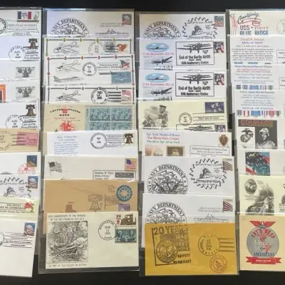 Extensive U.S. Navy & Military Postal Cover Collection – Ships, Aircraft, Medal of Honor, War Histor