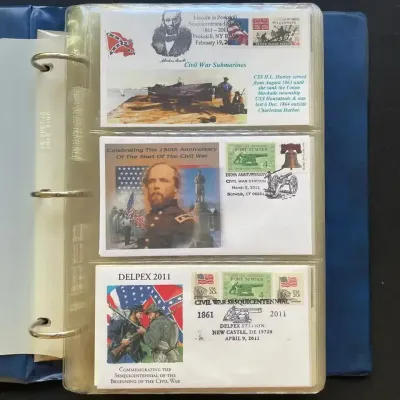 Extensive American Civil War Sesquicentennial First Day Cover & Commemorative Cover Collection – Fo