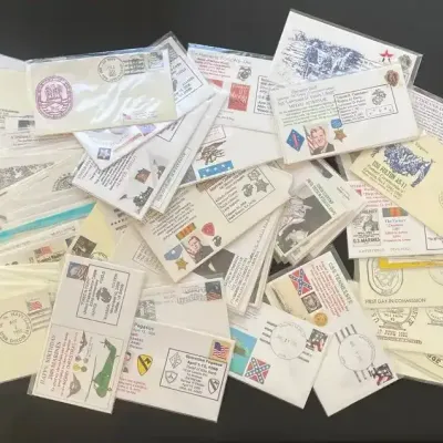 U.S. Military & Patriotic Postal Cover Collection – Navy, Marines, Army & Historic Event Cachets