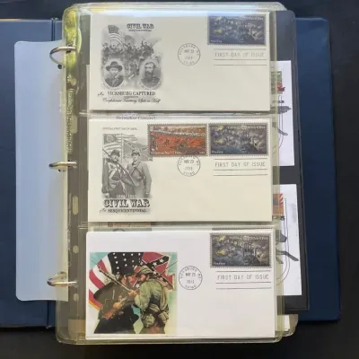 U.S. Civil War Sesquicentennial First Day Cover Collection – Album of Commemorative Covers