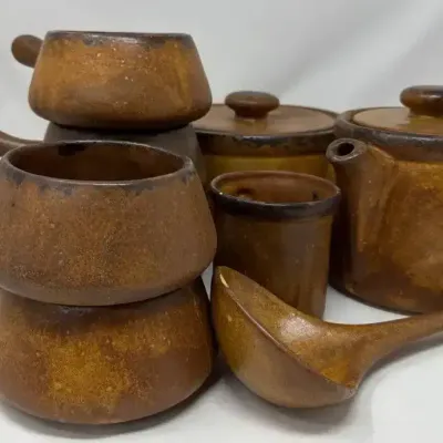1970’s McCoy Canyon Mesa Brown Mottled Stoneware