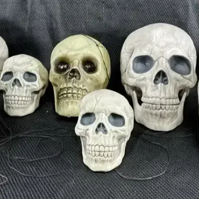 Halloween Plastic Collection of Skulls