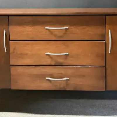 Baronet Mid-Century Modern Wooden Sideboard or Buffet