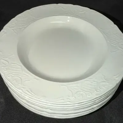 Johnson Brothers Richmond White Rimmed Soup Bowls 