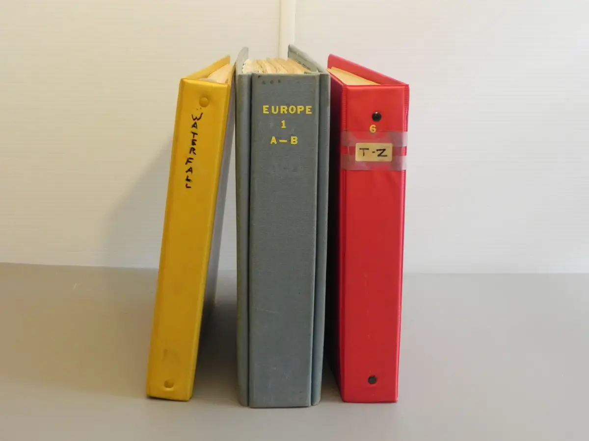 Stamp Collecting Books: Europe, Birds (Foreign & US) and Foreign Waterfalls