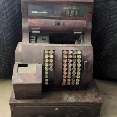National Cash Register (NCR) Mechanical Register with Cash Drawer