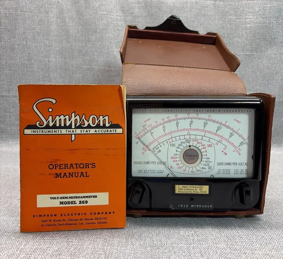 Simpson Electric Company Volt-OHM-Microammeter Model 269