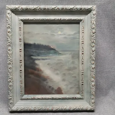 Seascape Painting Signed Sue