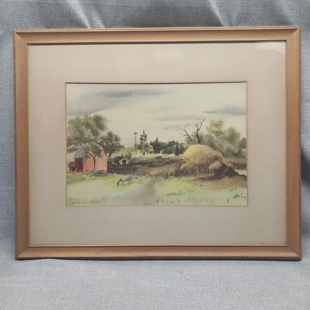 "Minnesota Farm" By Adolf Dehn