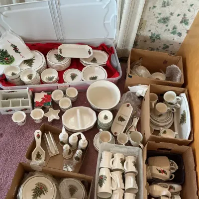 Large Collection of Pfaltzgraff Christmas Dishes