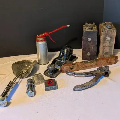 Antique Wooden Battery Ignition Coils & Misc. Vintage Items 