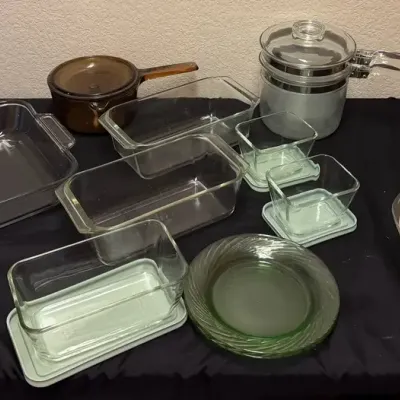 Green Pyrex Bread Pans & More 