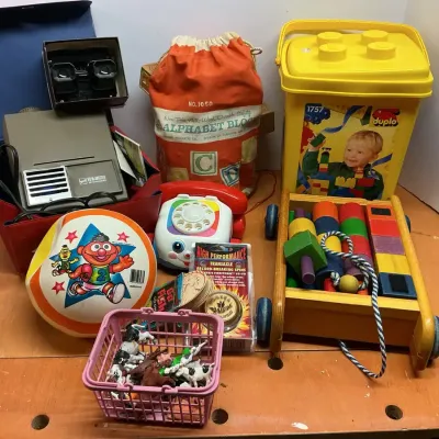 Alphabet Wood Blocks, View Masters, & More
