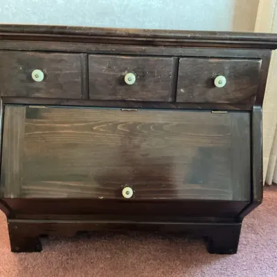 Ethan Allen Pine Sugar Bin End Table