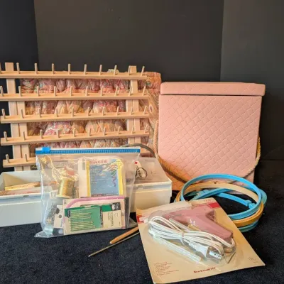 Vintage Sewing Box & More  Lot 1